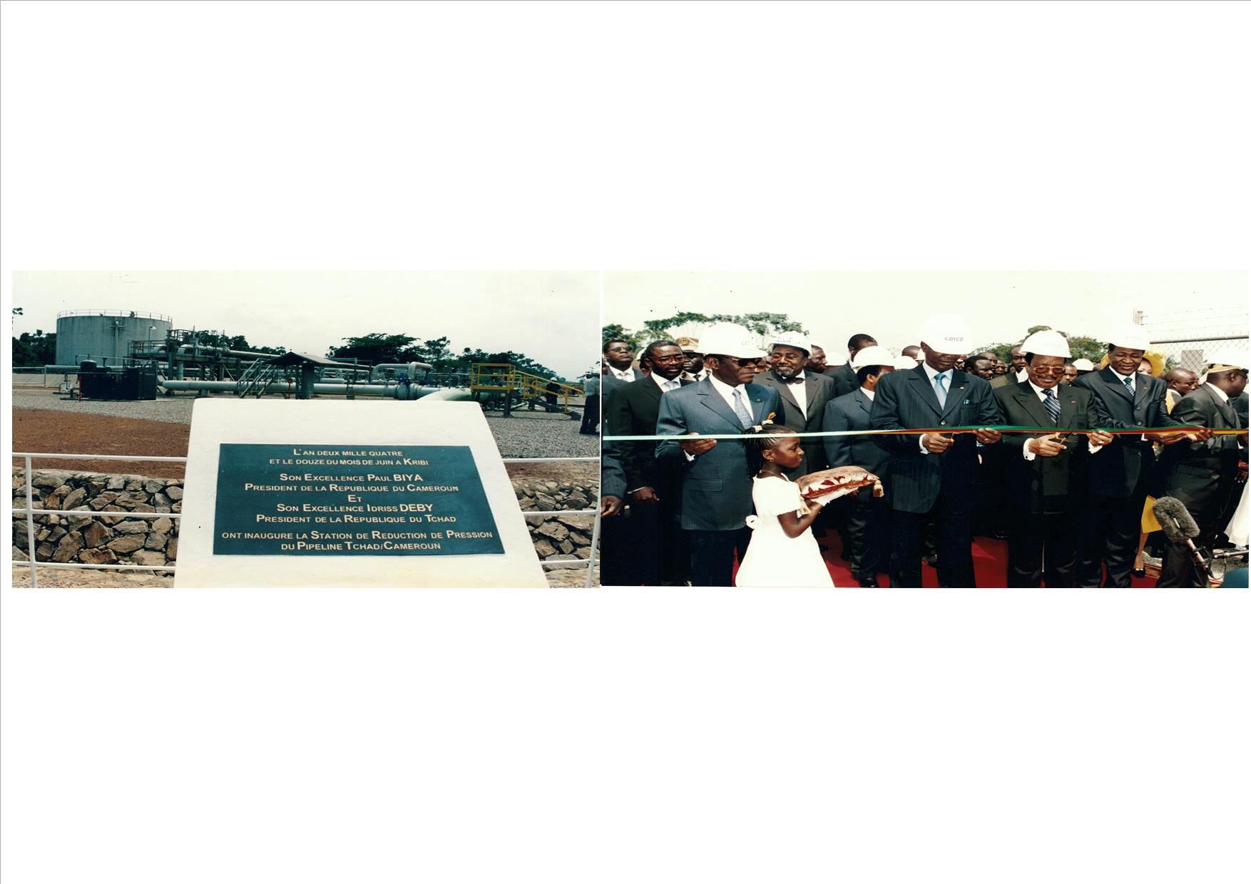 Inauguration du Pipeline Tchad/Cameroun à Kribi , le 12 juin 2004